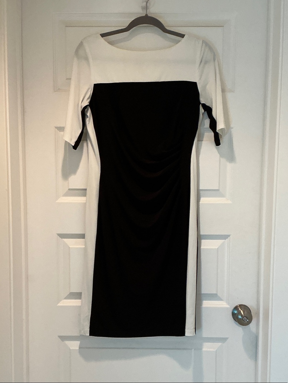 Anne Klein Color Block Midi Dress Size 10 Like New